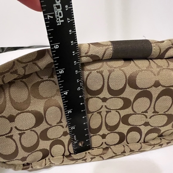 Coach Brown and Tan Monogram Shoulder Bag - Picture 3 of 16